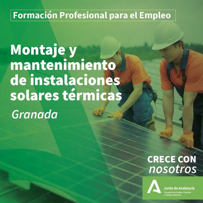 Curso de Montaje y Mantenimiento de Instalaciones Solares Térmicas