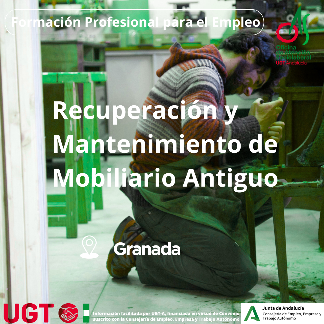 curso RECUPERACIÓN Y MANTENIMIENTO DE MOBILIARIO ANTIGUO